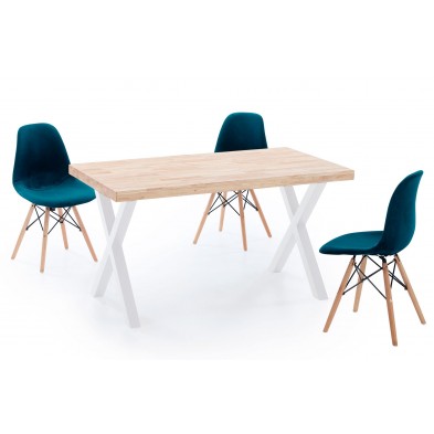 Mesa Comedor Fija X-LOFT Roble/Blanco 160X90 Mesa Comedor Fija X-LOFT Roble/Blanco 160X90