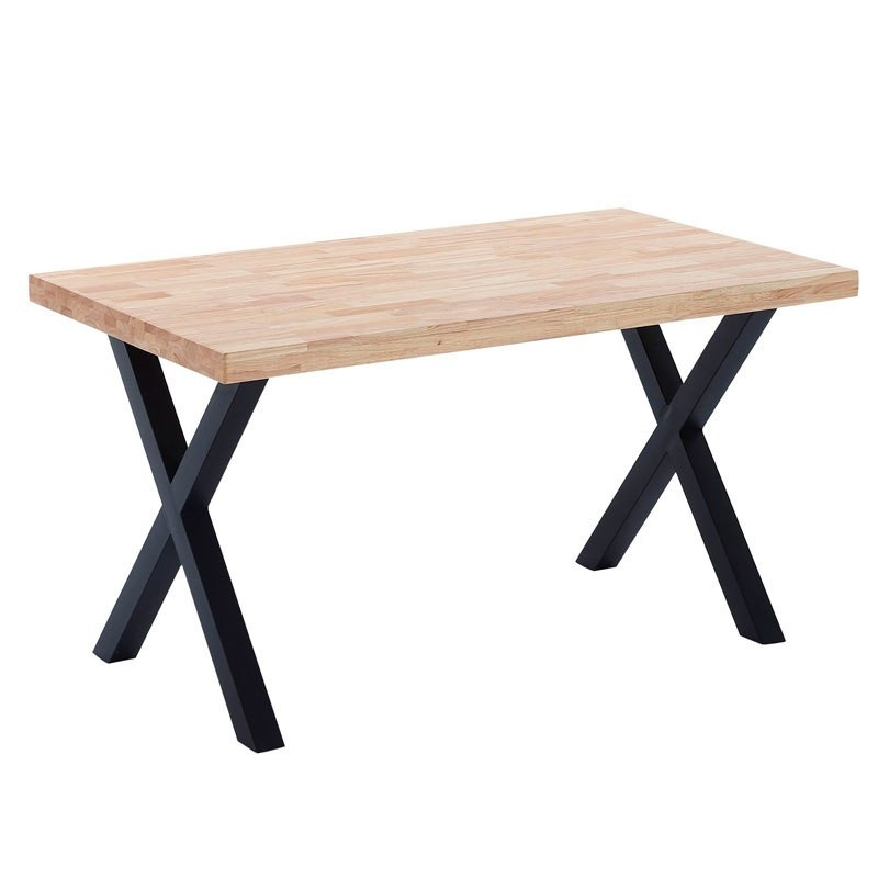Mesa Comedor X-LOFT Roble/Negro 140X80