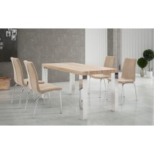 Mesa Samarkanda Roble Veteado Claro
