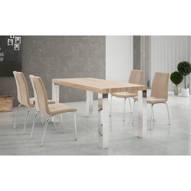 Mesa Samarkanda Roble Veteado Claro Mesa Samarkanda Roble Veteado Claro
