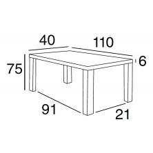 Consola Bora-Bora Roble Blanco Mota
