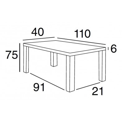 Consola Bora-Bora Roble Blanco Mota