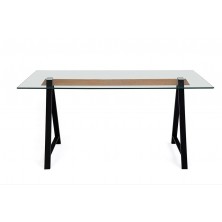 Mesa Cristal Adán Blanco Varias Medidas