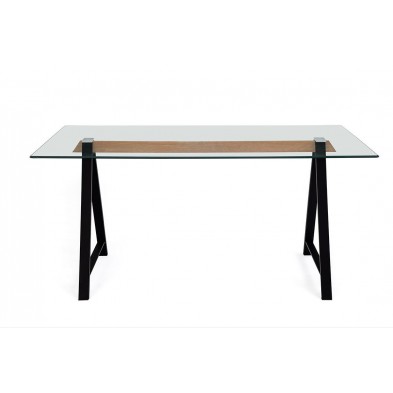 Mesa Cristal Adán Blanco Varias Medidas