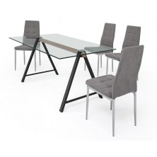 Mesa Cristal Adán Blanco Varias Medidas