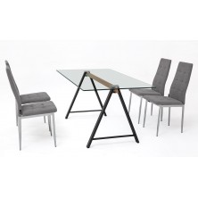 Mesa Cristal Adán Blanco Varias Medidas