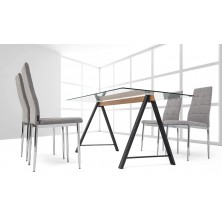 Mesa Cristal Adán Blanco Varias Medidas