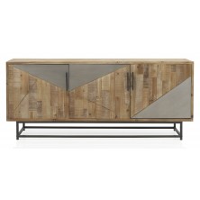 Aparador 3 Puertas Natural 180x41 Madera de Abeto