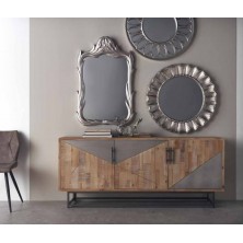 Aparador 3 Puertas Natural 180x41 Madera de Abeto