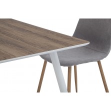 Mesa Comedor Panama Nogal/Blanco