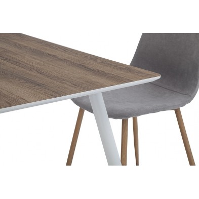 Mesa Comedor Panama Nogal/Blanco