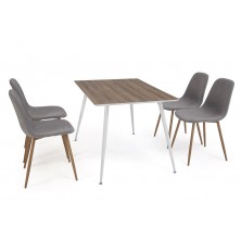 Mesa Comedor Panama Nogal/Blanco