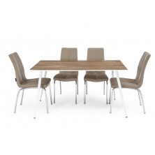 Mesa Comedor Panama Nogal/Blanco