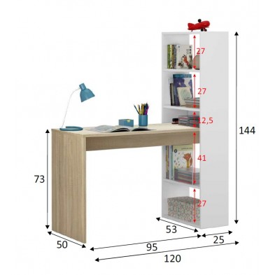 Escritorio con estantería Duplo