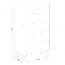 Sinfonier Soto 5 Cajones Roble-Grafito