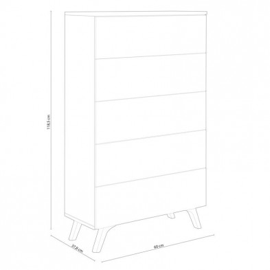 Sinfonier Soto 5 Cajones Roble-Grafito