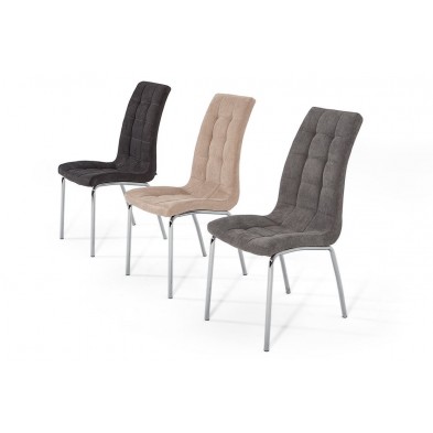 Silla Comedor Avatar Tapizada Gris Marengo