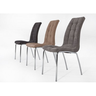 Silla Comedor Avatar Tapizada Gris Marengo