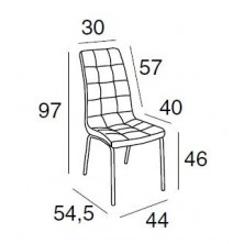 Silla Comedor Avatar Tapizada Gris Marengo