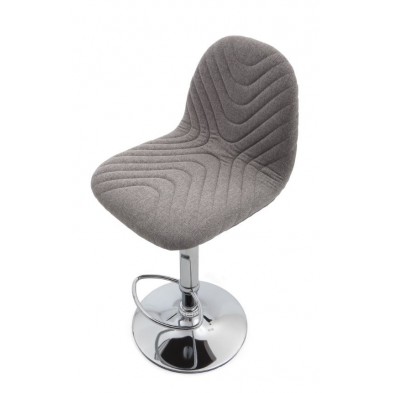 Taburete Freddy Tapizado Gris Claro