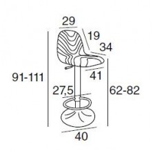 Taburete Freddy Tapizado Beige