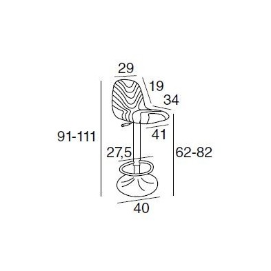 Taburete Freddy Tapizado Beige