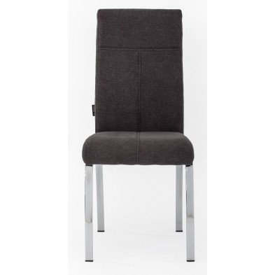 Silla Comedor Intruder Tapizada Gris Marengo