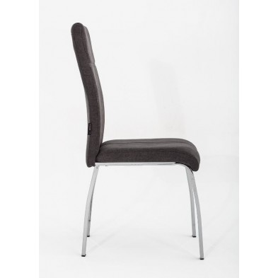 Silla Comedor Intruder Tapizada Gris Marengo