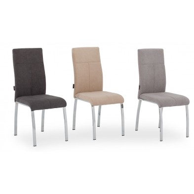 Silla Comedor Intruder Tapizada Gris Marengo