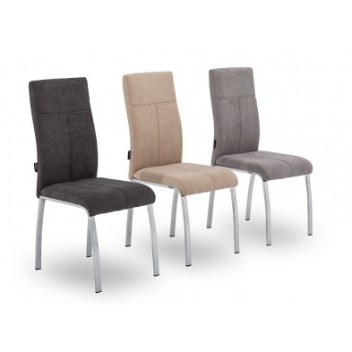 Silla Comedor Intruder Tapizada Gris Marengo