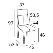 Silla Comedor Intruder Tapizada Gris Marengo