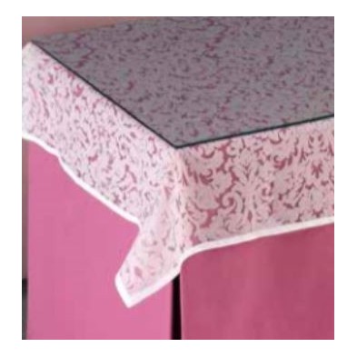 Mesa Camilla Completa MIA de 110x70 o 120x70 color Fucsia Tapete Estampado