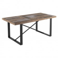 Mesa Comedor 10011 Industrial 180x90 Madera de Abeto