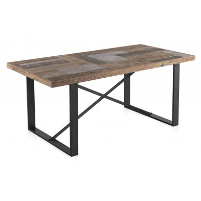 Mesa Comedor 10011 Industrial 180x90 Madera de Abeto
