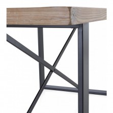 Mesa Comedor 10011 Industrial 180x90 Madera de Abeto