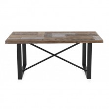 Mesa Comedor 10011 Industrial 180x90 Madera de Abeto