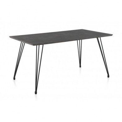 Mesa Comedor Industrial 160x90 Negro/Óxido Mesa Comedor Industrial 160x90 Negro/Óxido