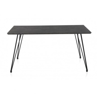 Mesa Comedor Industrial 160x90 Negro/Óxido Mesa Comedor Industrial 160x90 Negro/Óxido