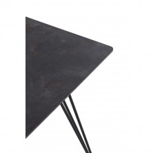 Mesa Comedor Industrial 160x90 Negro/Óxido