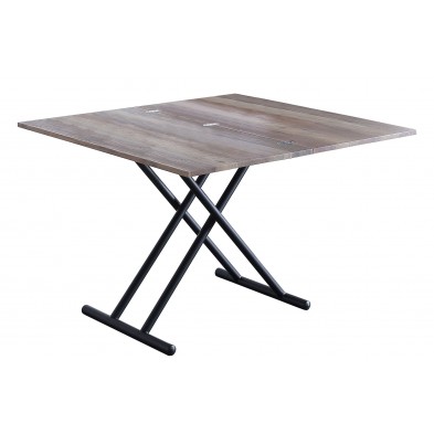 Mesa Centro Elevable/Extensible Up-Down Negro/Nogal Mesa Centro Elevable/Extensible Up-Down Negro/Nogal