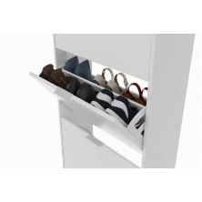 Zapatero 3 Puertas Blanco Brillo