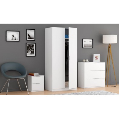 Cómoda 3 Cajones Low Cost Blanco