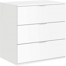 Cómoda 3 Cajones Low Cost Blanco
