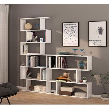 Estantería Danerys Alta Blanca Brillo