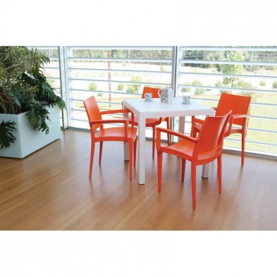 Mesa Polipropileno Dito Blanca 80x80