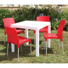 Mesa Polipropileno Dito Blanca 80x80