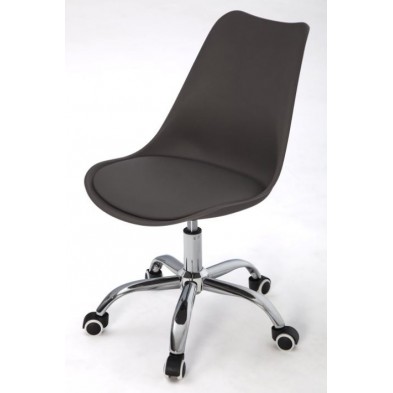 Silla Oficina Pampa Ecopiel Gris Elegant