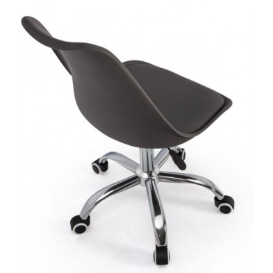 Silla Oficina Pampa Ecopiel Gris Elegant