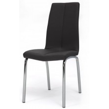 Silla Comedor Prince Ecopiel  Negro