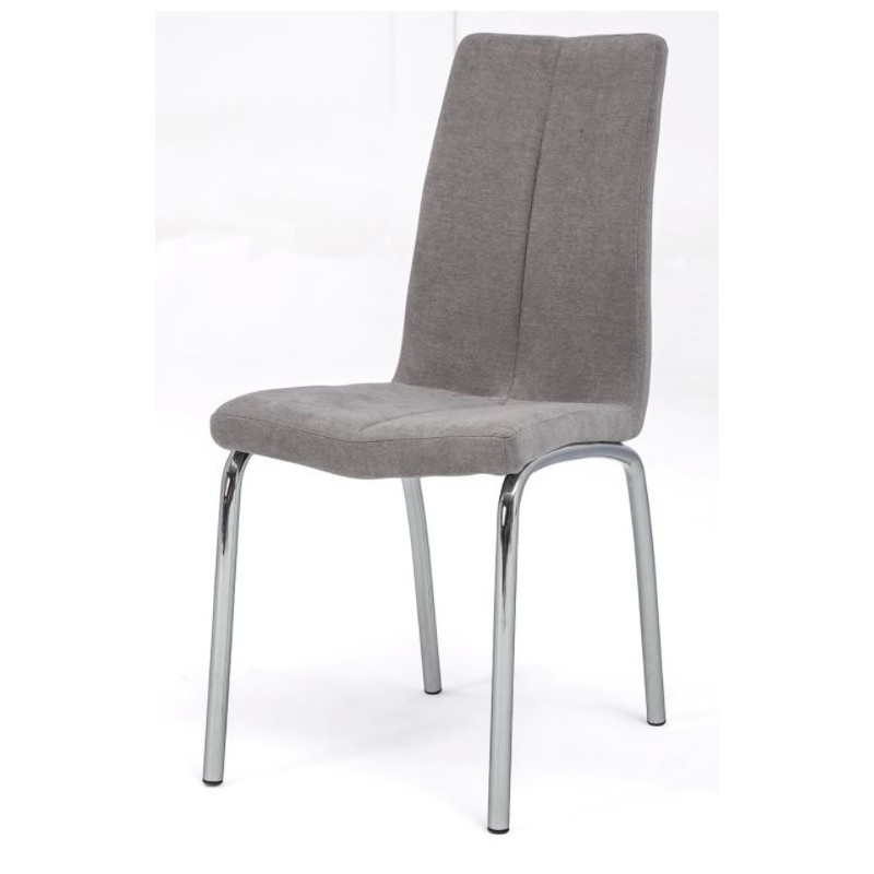 Silla Comedor Prince Tejido Gris Claro